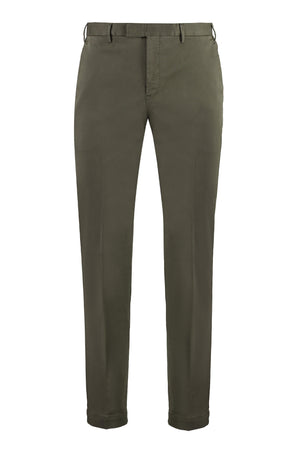 Stretch cotton trousers-0